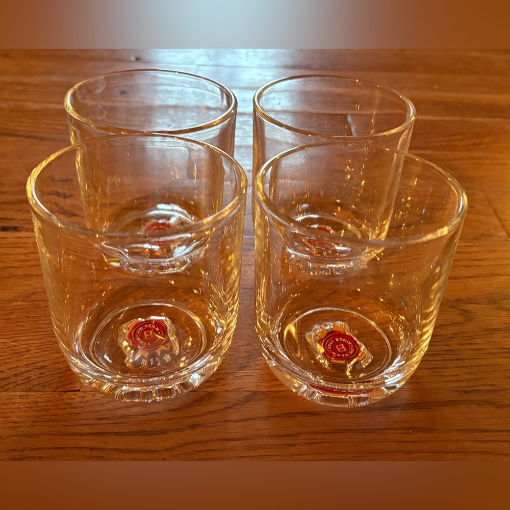 Jim Beam Bourbon 8oz. Lowball Rocks Glasses, set of 4